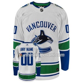 Vancouver Canucks Dresy Personalizované Adidas Bílá Authentic - Pánské